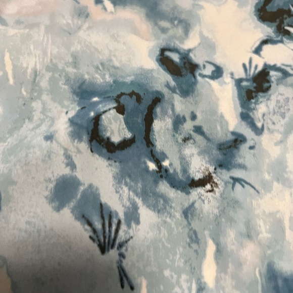 WHBM blue banded long sleeve shirt - Picture 3 of 8